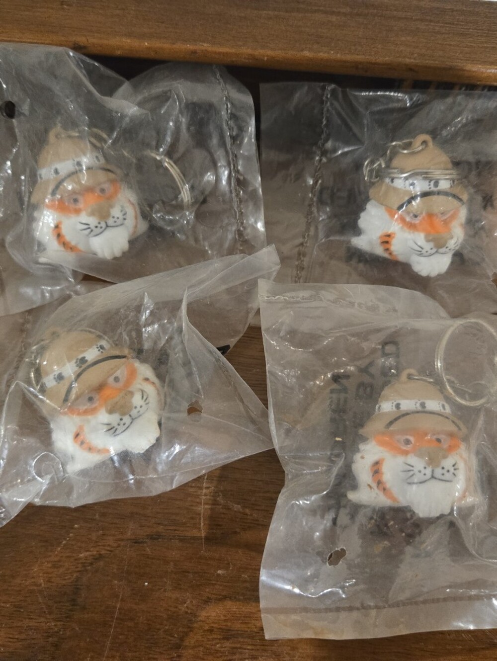 5 Vintage Esso Tiger Key Chains